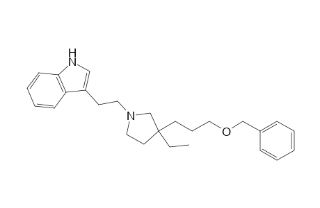 Indole, 3-[2-[3-[3-(benzyloxy)propyl]-3-ethyl-1-pyrrolidinyl]ethyl]-