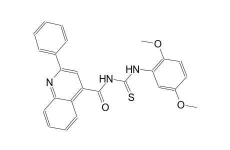 N-(2,5-dimethoxyphenyl)-N'-[(2-phenyl-4-quinolinyl)carbonyl]thiourea