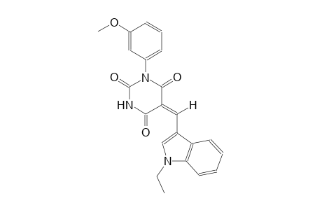 (5E)-5-[(1-ethyl-1H-indol-3-yl)methylene]-1-(3-methoxyphenyl)-2,4,6(1H,3H,5H)-pyrimidinetrione