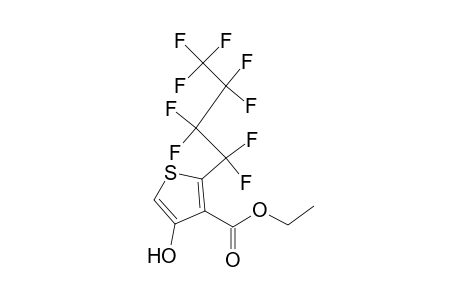 3-Thiophenecarboxylic acid, 4-hydroxy-2-(nonafluorobutyl)-, ethyl ester
