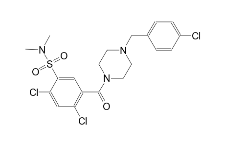 2,4-dichloro-5-{[4-(4-chlorobenzyl)-1-piperazinyl]carbonyl}-N,N-dimethylbenzenesulfonamide