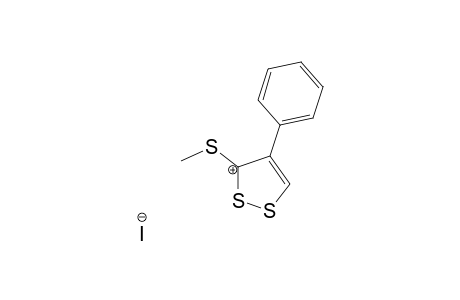3-(Methylthio)-4-phenyl-1,2-dithiolium iodide