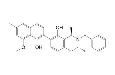 (1R,3R)-2-benzyl-7-(1-hydroxy-8-methoxy-6-methyl-2-naphthyl)-1,3-dimethyl-3,4-dihydro-1H-isoquinolin-8-ol