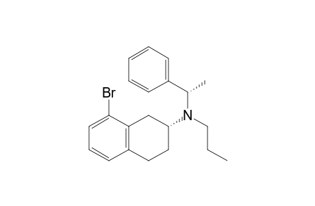 (+)-8-Bromo-N-[(S)-.alpha.-methylbenzyl]-N-propyl-2(R)-aminotetralin