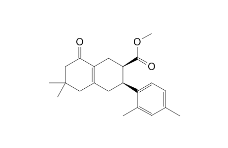 Methyl (2R,3S)-rel-1,2,3,4,5,6,7,8-Octahydro-6,6-dimethyl-3-(2,4-dimethylphenyl)-8-oxo-2-naphthalenecarboxylate