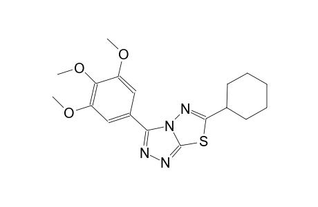 6-cyclohexyl-3-(3,4,5-trimethoxyphenyl)[1,2,4]triazolo[3,4-b][1,3,4]thiadiazole