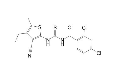 thiourea, N-(3-cyano-4-ethyl-5-methyl-2-thienyl)-N'-(2,4-dichlorobenzoyl)-