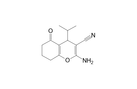 2-Amino-4-isopropyl-5-oxo-5,6,7,8-tetrahydro-4H-chromene-3-carbonitrile