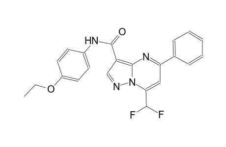 7-(difluoromethyl)-N-(4-ethoxyphenyl)-5-phenylpyrazolo[1,5-a]pyrimidine-3-carboxamide