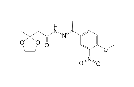 N'-[(E)-1-(4-Methoxy-3-nitrophenyl)ethylidene]-2-(2-methyl-1,3-dioxolan-2-yl)acetohydrazide