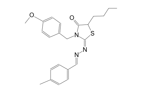 4-methylbenzaldehyde [(2E)-5-butyl-3-(4-methoxybenzyl)-4-oxo-1,3-thiazolidin-2-ylidene]hydrazone