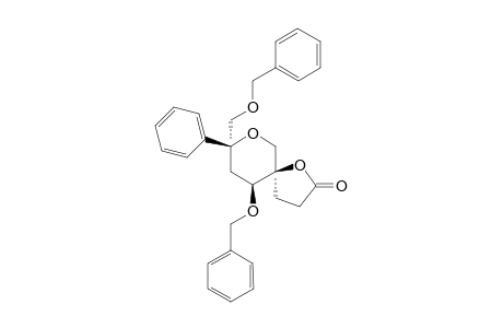 (5R*,8R*,10S*)-10-Benzyloxy-8-benzyloxymethyl-8-phenyl-1,7-dioxaspiro[4.5]decan-2-one