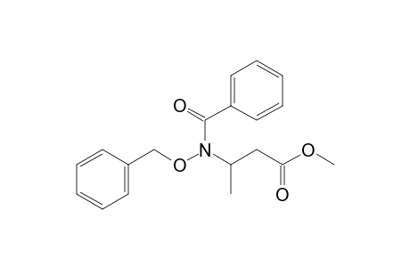 Methyl 3-(N-Benzoyl-N-benzyloxyamino)butanoate