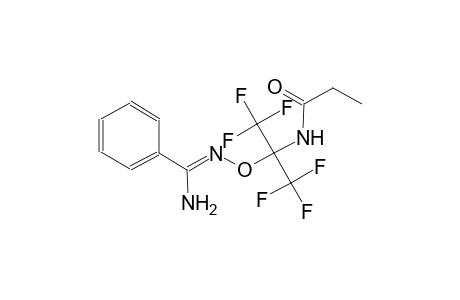 propanamide, N-[1-[[[(Z)-aminophenylmethylidene]amino]oxy]-2,2,2-trifluoro-1-(trifluoromethyl)ethyl]-