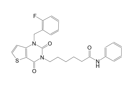 6-(1-(2-fluorobenzyl)-2,4-dioxo-1,4-dihydrothieno[3,2-d]pyrimidin-3(2H)-yl)-N-phenylhexanamide