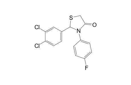 2-(3,4-dichlorophenyl)-3-(p-fluorophenyl)-4-thiazolidinone