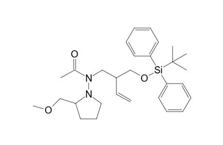 N-[{-[2-(t-Butyldiphenylsilyl)oxy]methyl}but-3-enyl]-N-[2'-(methoxymethyl)pyrrolidin-1'-yl]acetamide