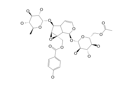 10-O-P-HYDROXYBENZOYL-6-O-(6'-O-ACETYL)-ALPHA-L-RHAMNOPYRANOSYLCATALPOL;GMENLINOSIDE-F