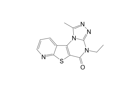 4-Ethyl-1-methylpyrido[3',2' : 4,5]-(1,2,4)-triazolo[4,3-a]pyrimidin-5(4H)-one