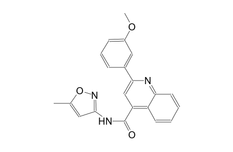 2-(3-methoxyphenyl)-N-(5-methyl-3-isoxazolyl)-4-quinolinecarboxamide