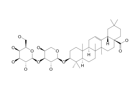OLEANOLIC-ACID-3-O-BETA-D-GALACTOPYRANOSYL-(1->3)-ALPHA-L-ARABINOPYRANOSIDE