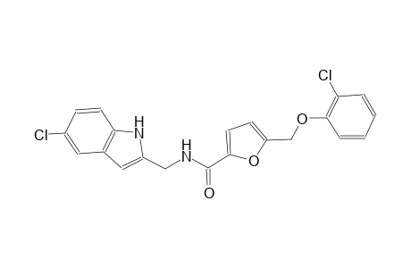 N-[(5-chloro-1H-indol-2-yl)methyl]-5-[(2-chlorophenoxy)methyl]-2-furamide
