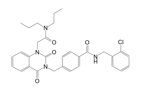 N-(2-chlorobenzyl)-4-[(1-[2-(dipropylamino)-2-oxoethyl]-2,4-dioxo-1,4-dihydro-3(2H)-quinazolinyl)methyl]benzamide