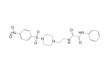 ethanediamide, N~1~-[2-[4-[(4-nitrophenyl)sulfonyl]-1-piperazinyl]ethyl]-N~2~-phenyl-