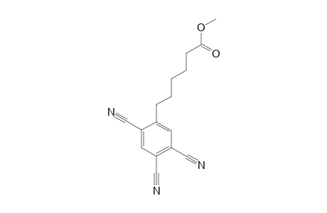 methyl 6-(2,4,5-tricyanophenyl)hexanoate
