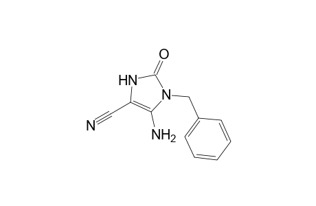 4-amino-2-oxo-3-(phenylmethyl)-1H-imidazole-5-carbonitrile