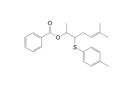 6-Methyl-3-[(4'-methylphenyl)sulfenyl]hept-5-en-2-yl benzoate