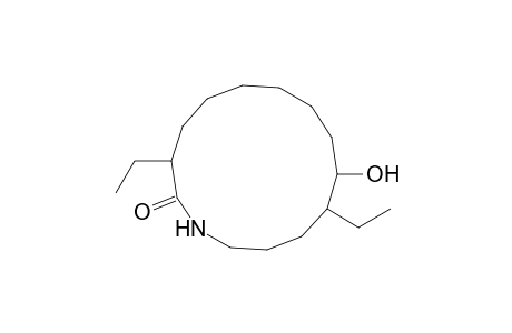 2-Oxo-10-hydroxy-3,11-diethyl-1-azacyclotetradecane