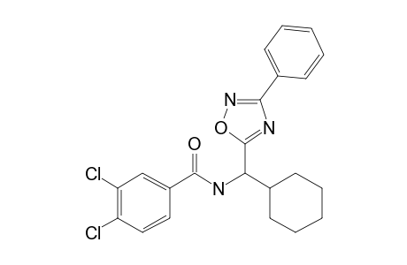 3,4-Dichloro-N-[cyclohexyl(3-phenyl-1,2,4-oxadiazol-5-yl)methyl]benzamide