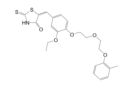 4-thiazolidinone, 5-[[3-ethoxy-4-[2-[2-(2-methylphenoxy)ethoxy]ethoxy]phenyl]methylene]-2-thioxo-, (5E)-