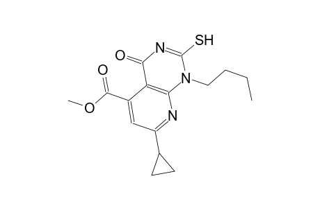 pyrido[2,3-d]pyrimidine-5-carboxylic acid, 1-butyl-7-cyclopropyl-1,4-dihydro-2-mercapto-4-oxo-, methyl ester