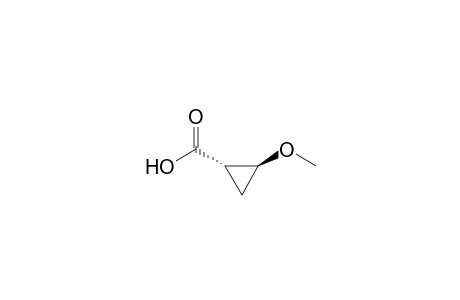 Cyclopropanecarboxylic acid, 2-methoxy-, trans-