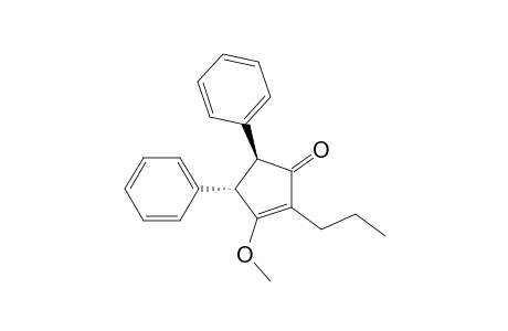 (4S,5S)-3-methoxy-4,5-diphenyl-2-propyl-1-cyclopent-2-enone