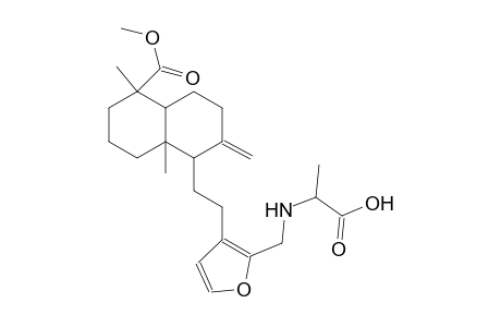 N-[(3-{2-[(1S,5S,8aR)-5-(methoxycarbonyl)-5,8a-dimethyl-2-methylenedecahydro-1-naphthalenyl]ethyl}-2-furyl)methyl]alanine