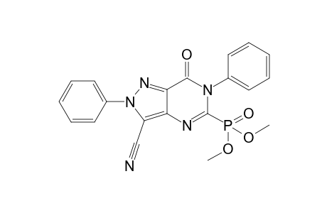 Dimethyl 3-cyano-7-oxo-2,6-diphenyl-6,7-dihydro-2Hpyrazolo[4,3-d]pyrimidin-5-ylphosphonate