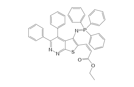 6-(2-Ethoxycarbonylvinyl)-3,4-diphenyl-5-[(triphenylposphoraniliden)amino]thieno[2,3-c]pyridazine