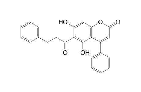 6-(3-Phenylpropionyl)-5,7-dihydroxyneoflavone