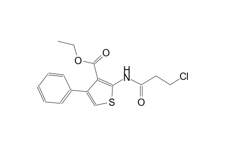 ethyl 2-[(3-chloropropanoyl)amino]-4-phenyl-3-thiophenecarboxylate