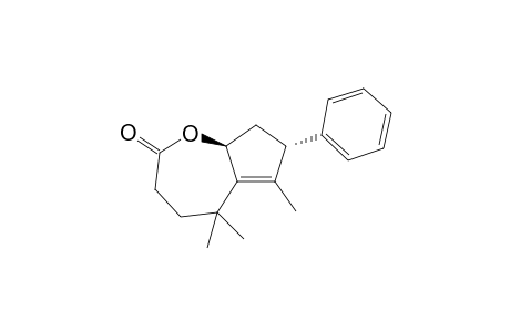 (8aSR)-5,5,6-Trimethyl-7-phenyl-3,4,5,7,8,8aq-hexahydrocyclopenta[b]oxepin-2-one