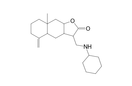 3-Cyclohexylaminomethyl-8a-methyl-5-methylene-decahydro-naphtho[2,3-b]furan-2-one