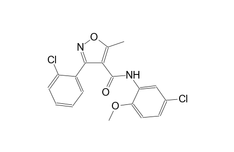 N-(5-chloro-2-methoxyphenyl)-3-(2-chlorophenyl)-5-methyl-4-isoxazolecarboxamide