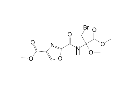 N-(2-Bromo-1-methoxy-1-methoxycarbonylethyl)-4-methoxycarbonyl-2-oxazolecarboxamide