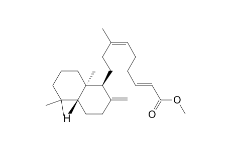 2,6-Nonadienoic acid, 9-(decahydro-5,5,8a-trimethyl-2-methylene-1-naphthalenyl)-7-methyl-, methyl ester, [1S-[1.alpha.(2E,6Z),4a.beta.,8a.alpha.]]-