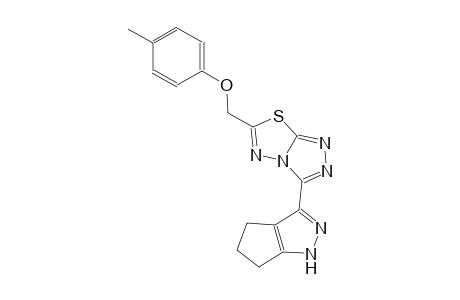 4-methylphenyl [3-(1,4,5,6-tetrahydrocyclopenta[c]pyrazol-3-yl)[1,2,4]triazolo[3,4-b][1,3,4]thiadiazol-6-yl]methyl ether