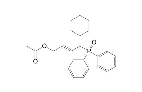 (E)-4-Cyclohexyl-4-diphenylphosphinoylbut-2-en-1-yl Acetate
