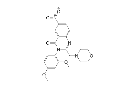 3-(2,4-dimethoxyphenyl)-2-(4-morpholinylmethyl)-6-nitro-4(3H)-quinazolinone